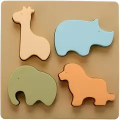 COCHOLITO KIDS - Rompecabezas y Mordedor de Silicona Para Niños