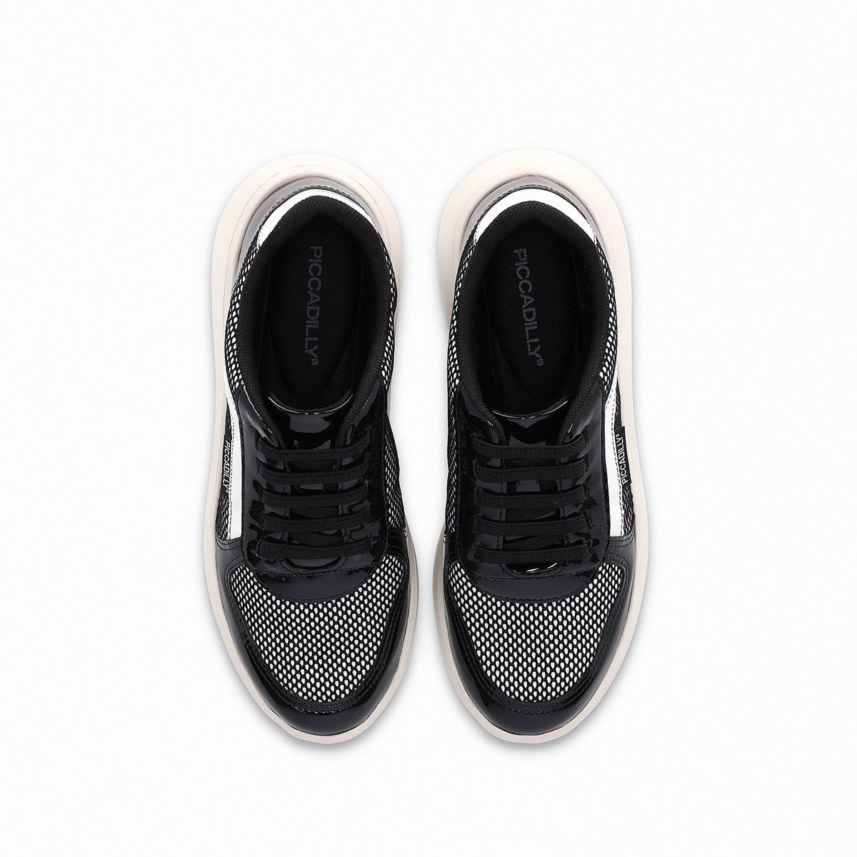 PICCADILLY - Zapatilla Urbana Mujer Negro/Blanco Eliana Piccadilly