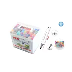 GENERICO - Marcadores De Colores + Caja 60 Pcs