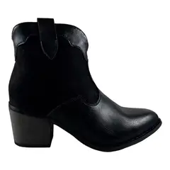 VIA UNO - Botin Negro Mujer 12083407