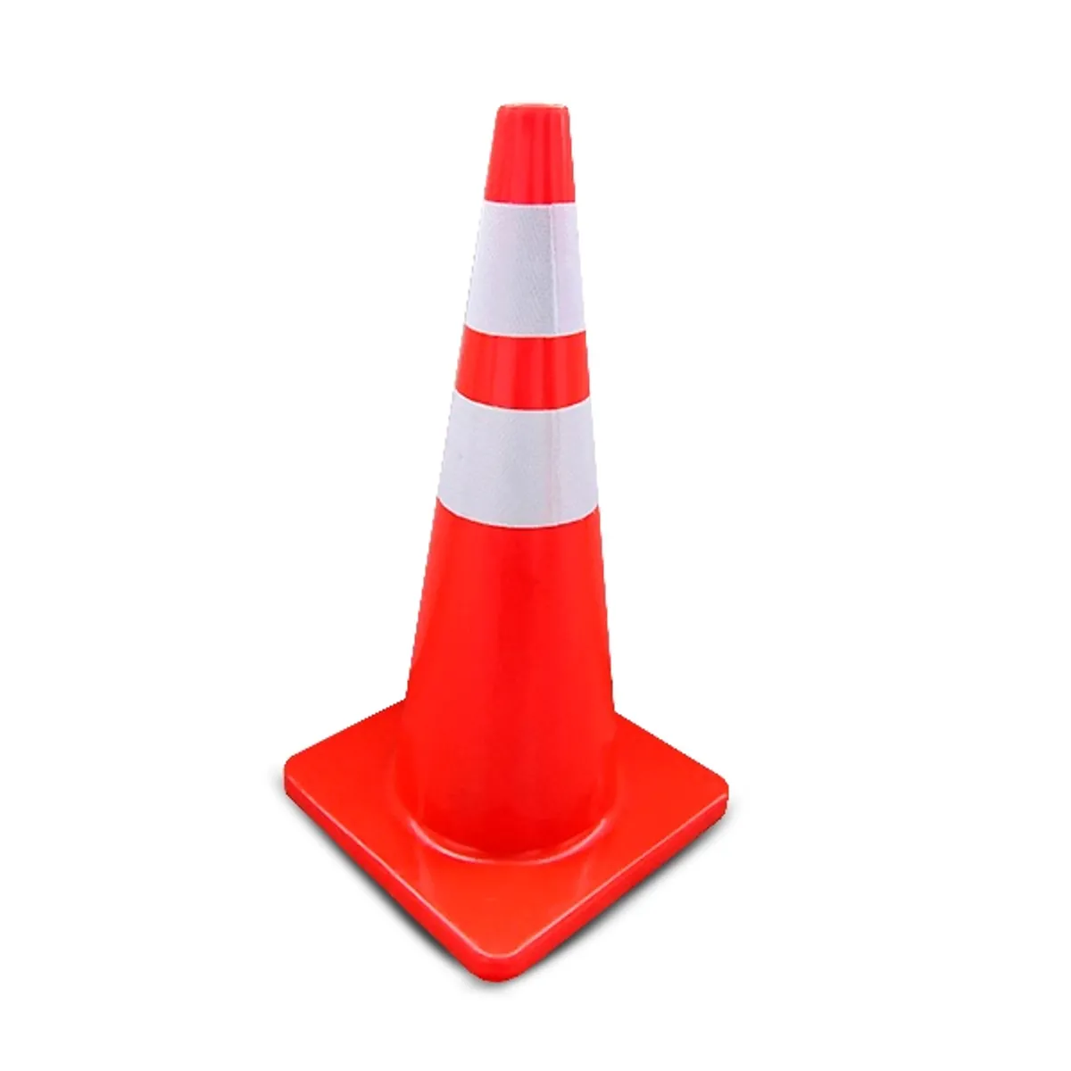 GENERICO - Cono Trafico Y Seguridad 70 Cm 2 Cintas Reflectante 1.8 Kg