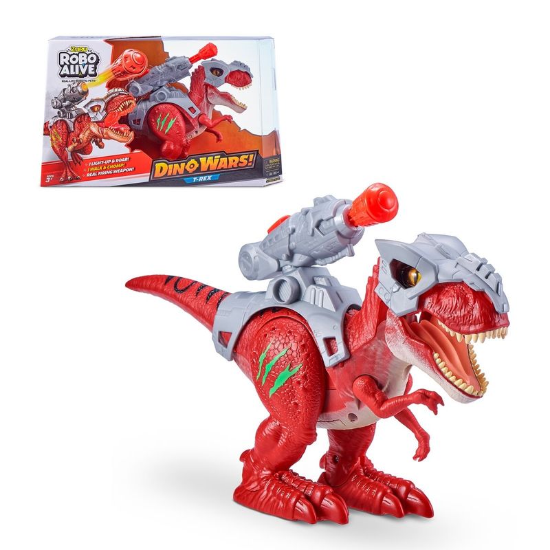 ANSALDO - Dinosaurio Dino Wars Con Lanzador Robo Alive Zuru