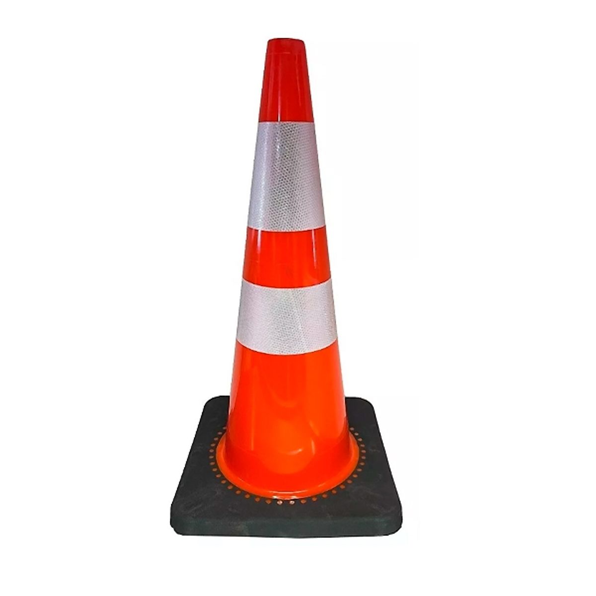 GENERICO - Cono Trafico Y Seguridad 90 Cm 2 Cintas Reflectante 4.2 Kg