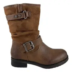 LIFESTRIDE - Botin Via Uno Mujer Camel Chiporro Cuero Pu