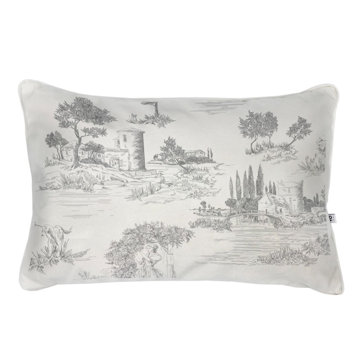 TUYO PRINT - Cojín Toile Jouy 2 - 60x40 cm - Tuyo Print