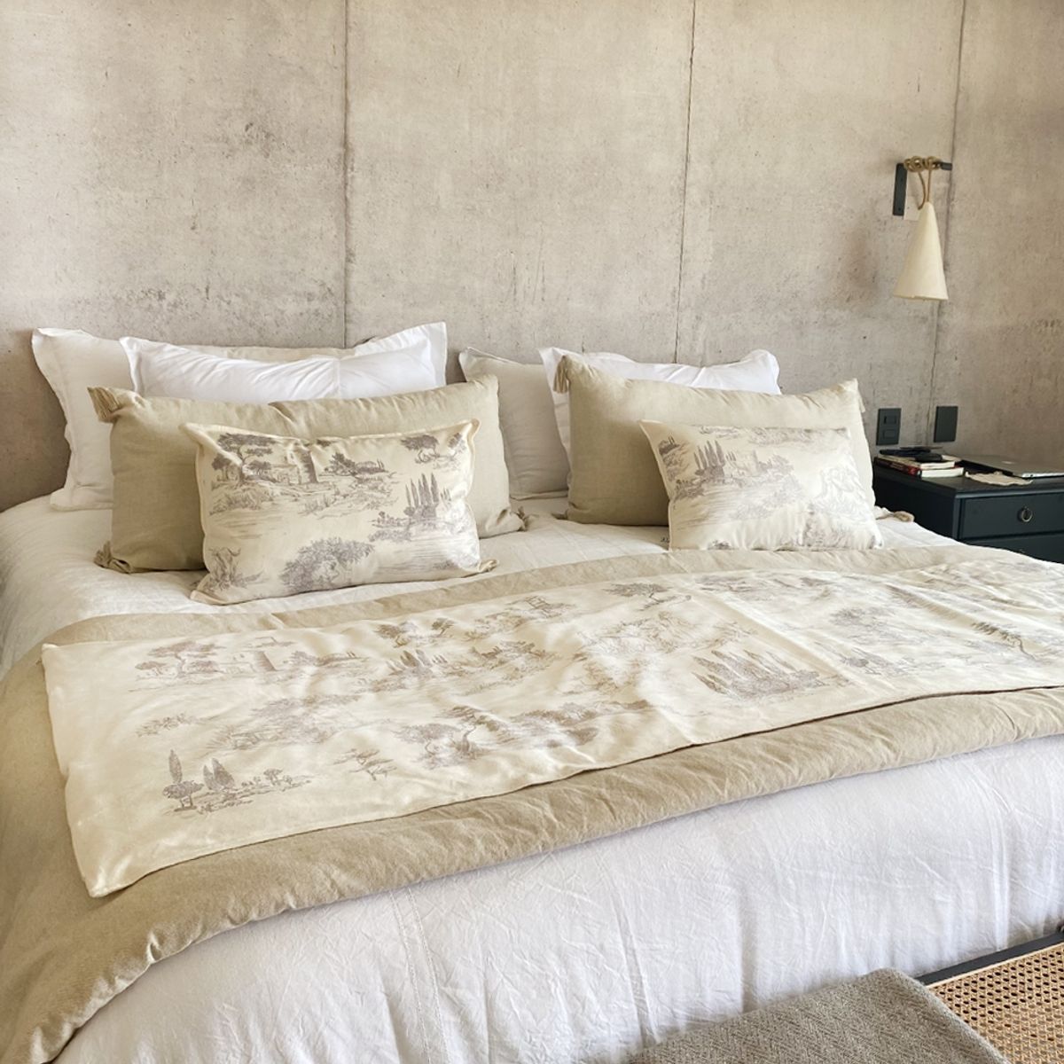 TUYO PRINT - Cojín Toile Jouy 2 - 60x40 cm - Tuyo Print