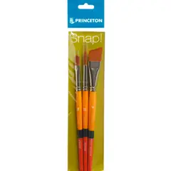 PRINCETON - Set 3 Pinceles Mango Corto Pelo Dorado (2)