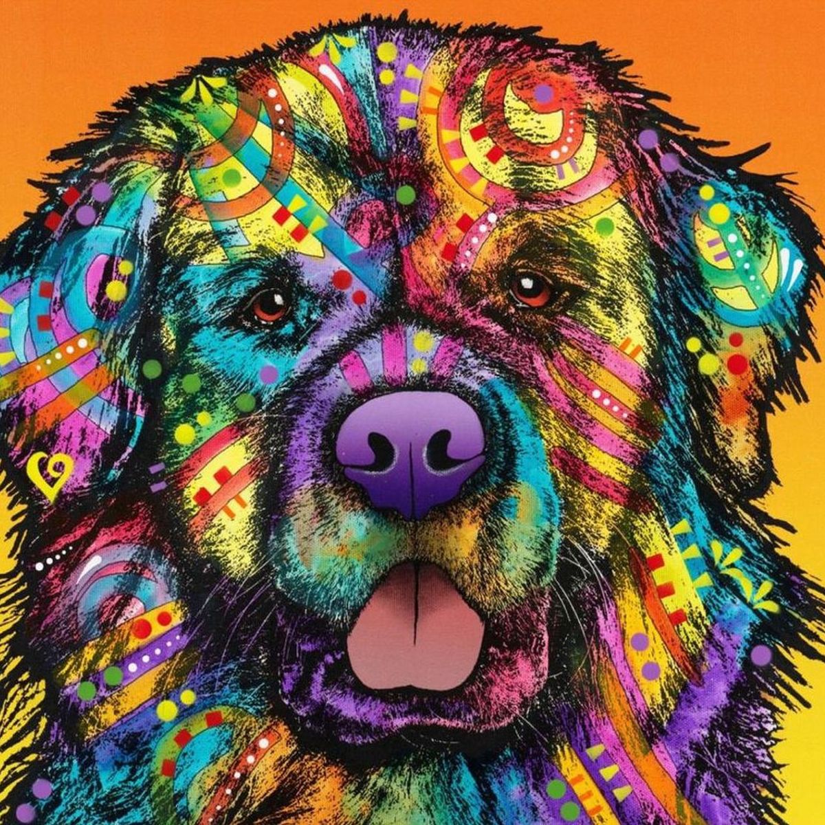 ARTE CONSENTIDO - Diamond Painting Diy 5d Kit Perro Colores
