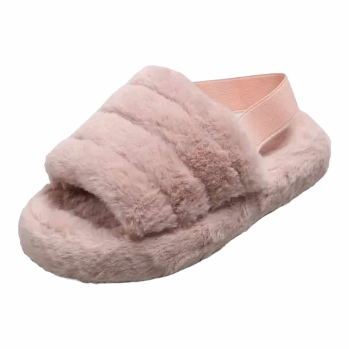 TODO CALZA2 - Pantufla Mujer Puff Fluffy Peluche