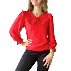 ME MATO TIENDA - Blusa mujer cuello bobo