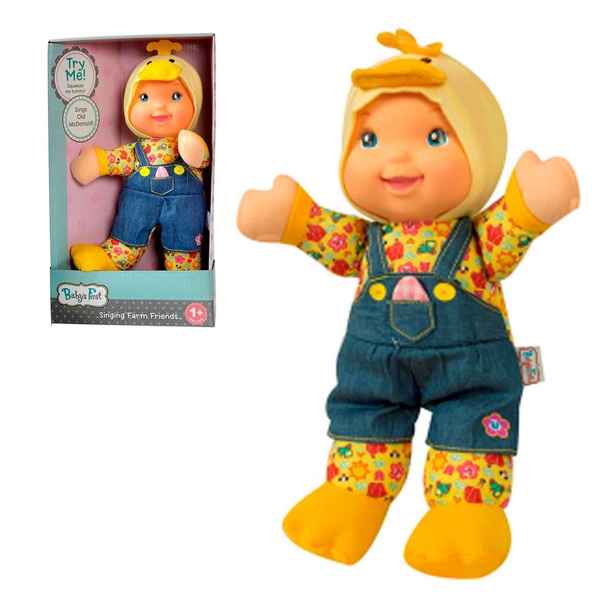 BABY FIRST - Muñeca Baby´S First Amigos Animales 34 Cm - Pollo