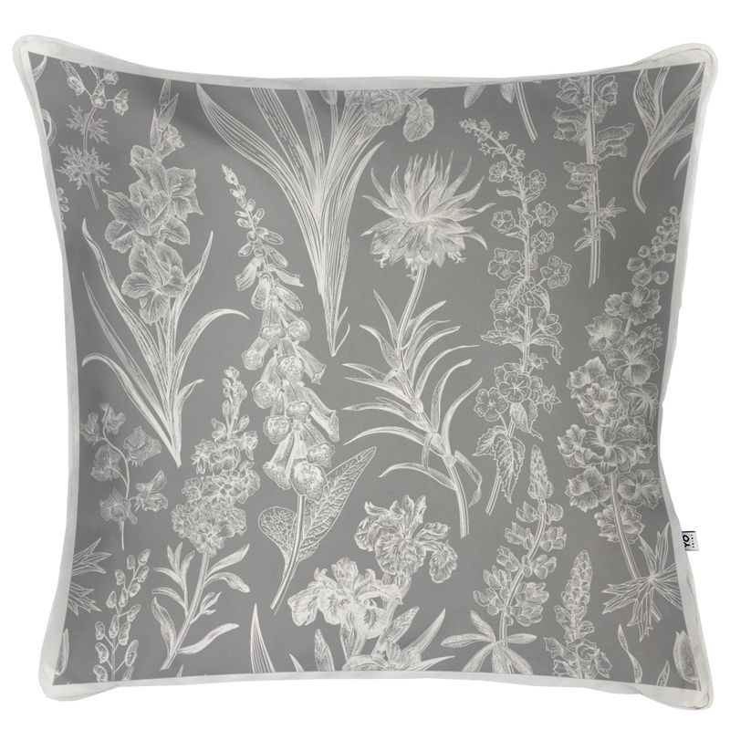 TUYO PRINT - Cojín Toile Jouy Flores - 60x60 cm - Tuyo Print