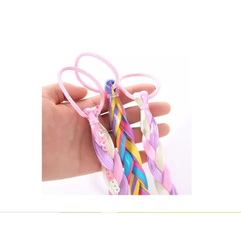 GENERICO - Set 12 Colets Extensiones Pelo Sintético Trenzado Colores