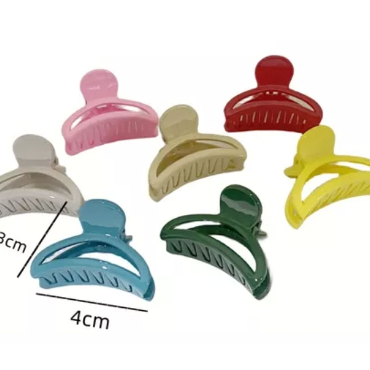 GENERICO - Caja X 24 Pinches Tiburon Pequeños Para Cabello Colores