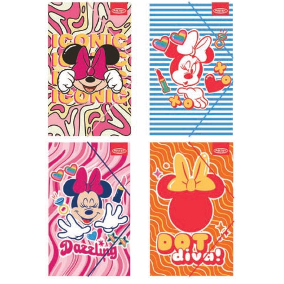 ARTEL - Carpeta con elástico Diseño Minnie