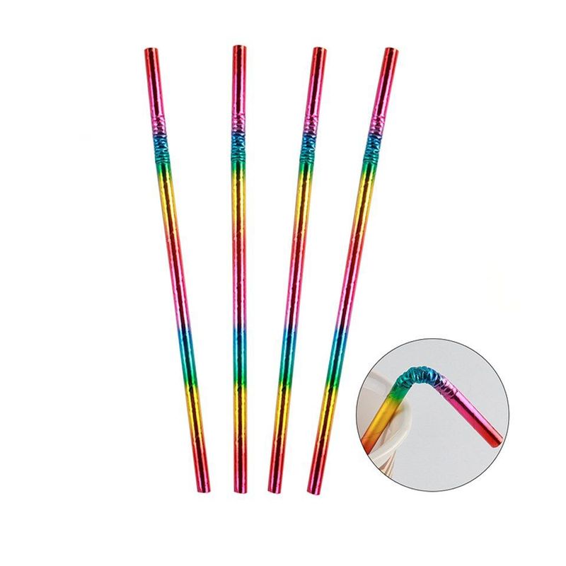 GENERICO - Bombillas Papel Colorido 6x197mm 25pcs