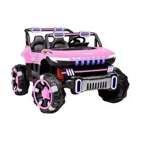 Jeep Electrico 4x4 Con Luces Led Para Niños Rosado