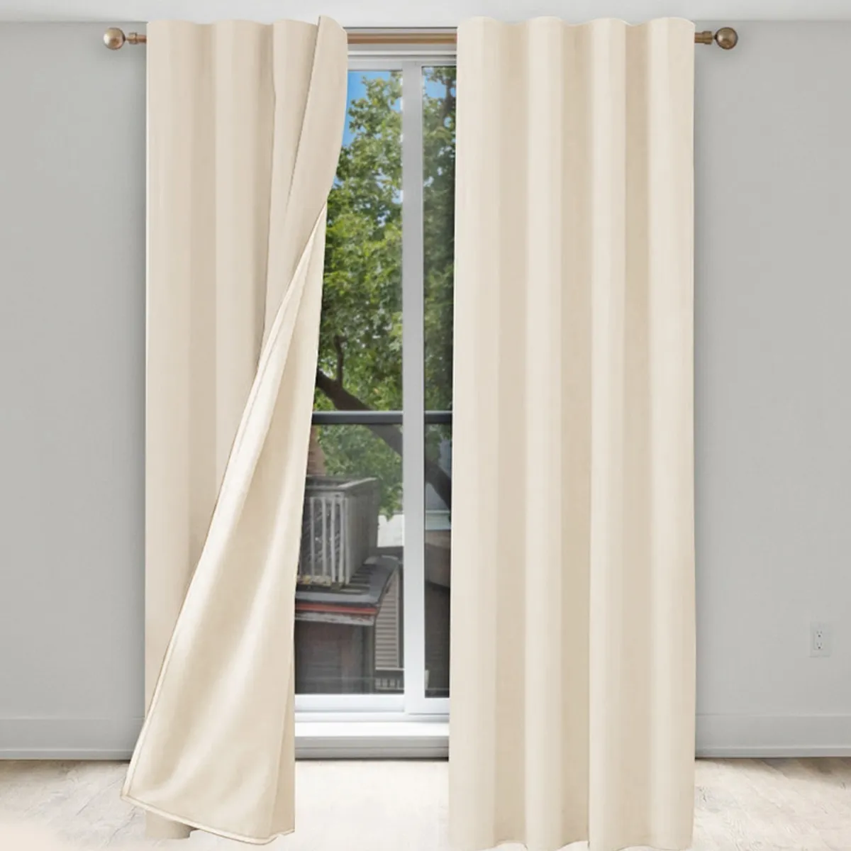 RACK & PACK - Cortinas Blackout Houzer 274 Ancho X 213 Largo 2 Paneles