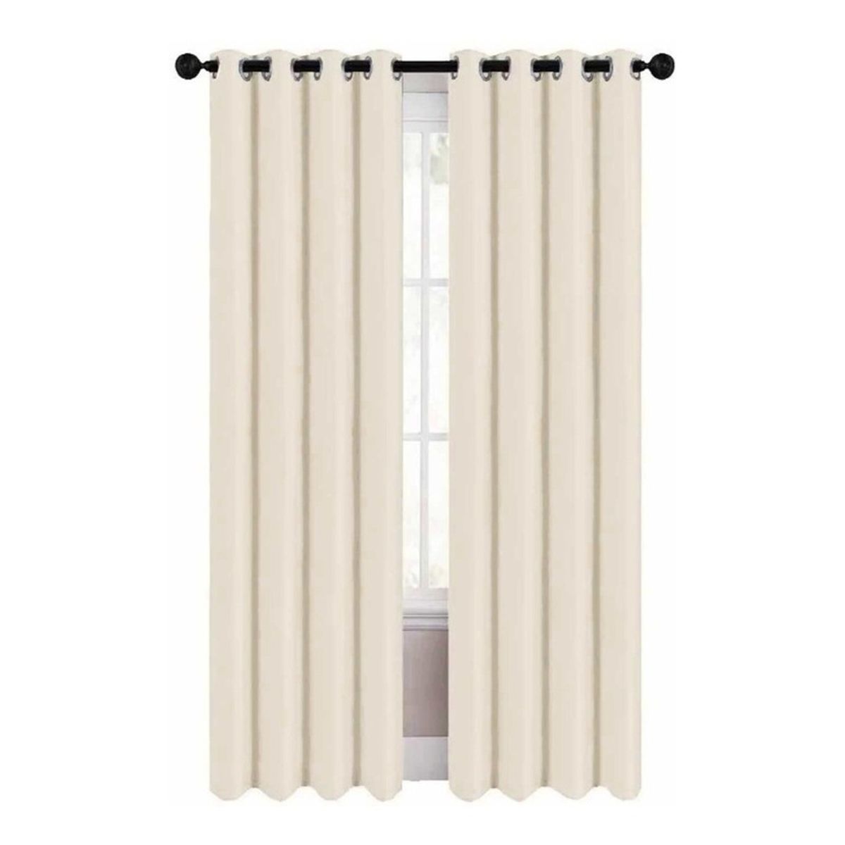 RACK & PACK - Cortinas Blackout Houzer 274 Ancho X 213 Largo 2 Paneles