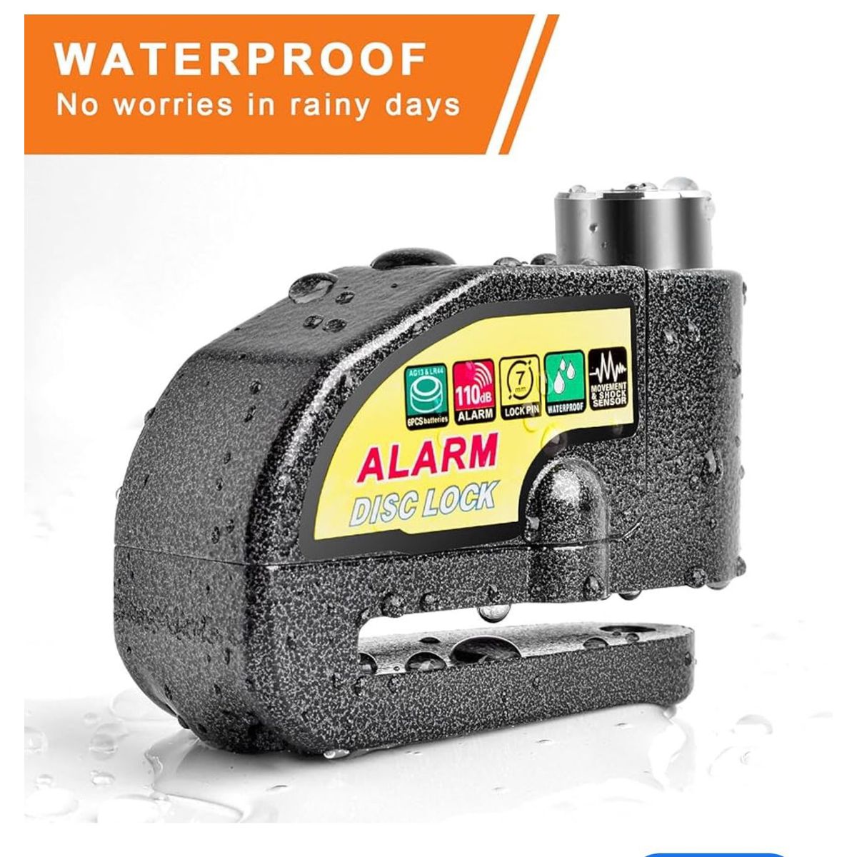 GENERICO - CANDADO MOTO BICI CON ALARMA