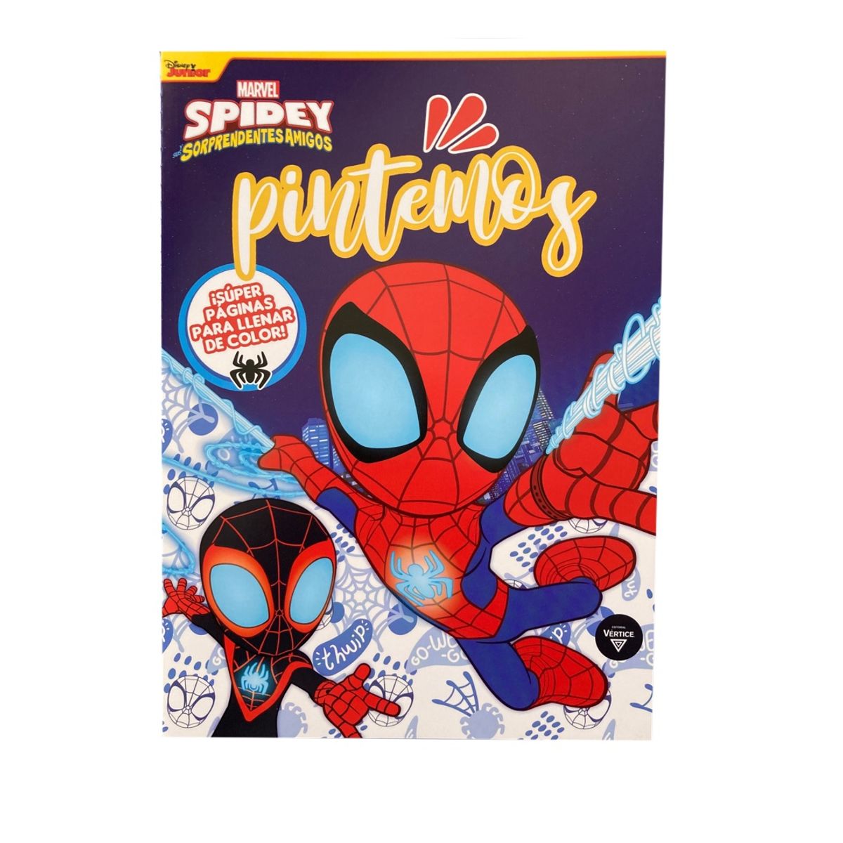 VERTICE - Libros colorear Marvel Spidey y Dinosaurios Jurassic World