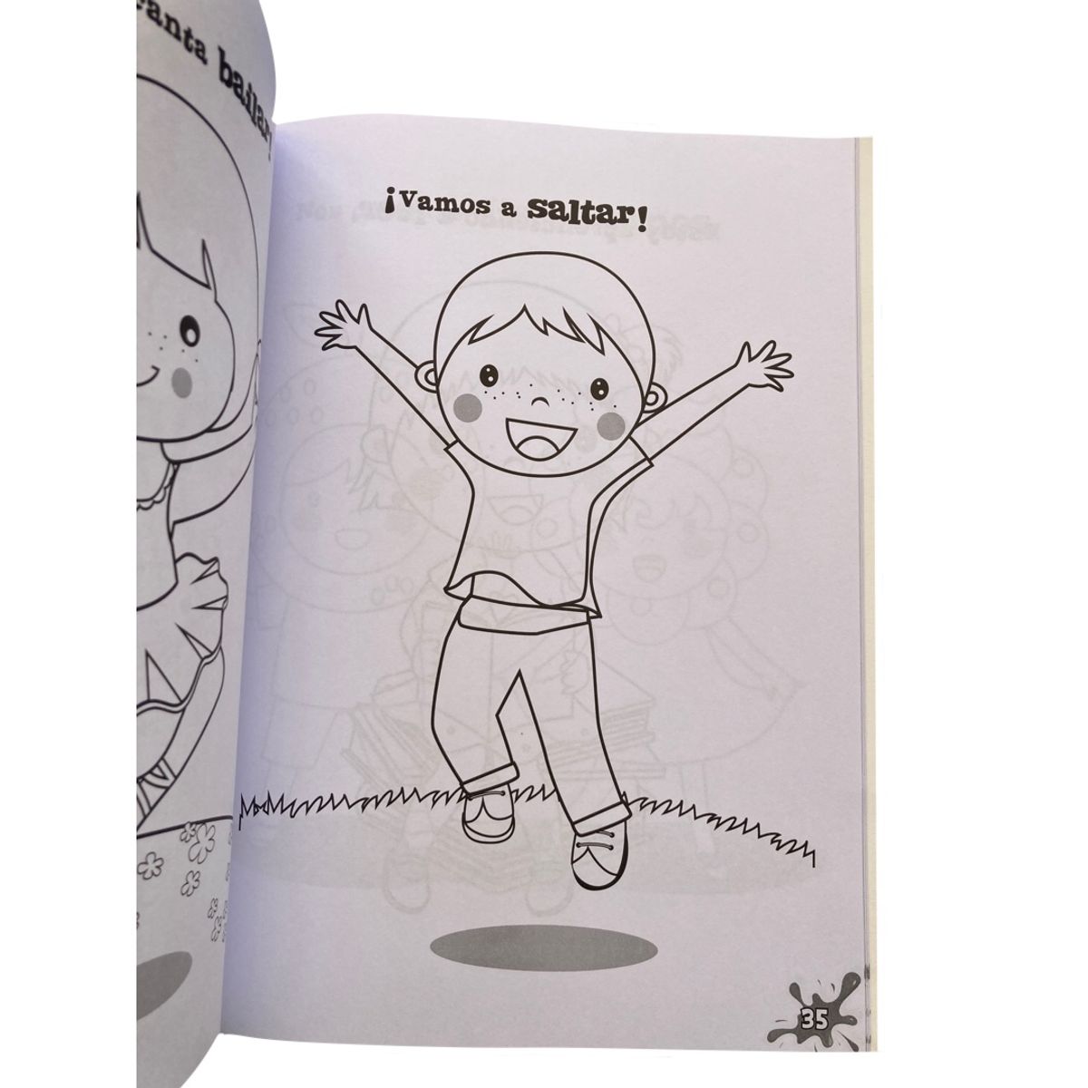 MUNDICROM - Libro Vamos a colorear AEIOU - 123 + 18 lápices de colores