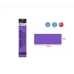 GENERICO - Papel Crepe Morado 200X50 Cm Papeleria