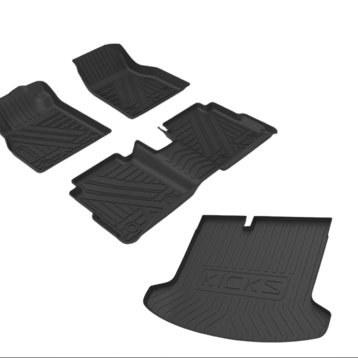 GENERICO - Set Cubre Pisos calce Perfecto Nissan Kicks - 4 Piezas