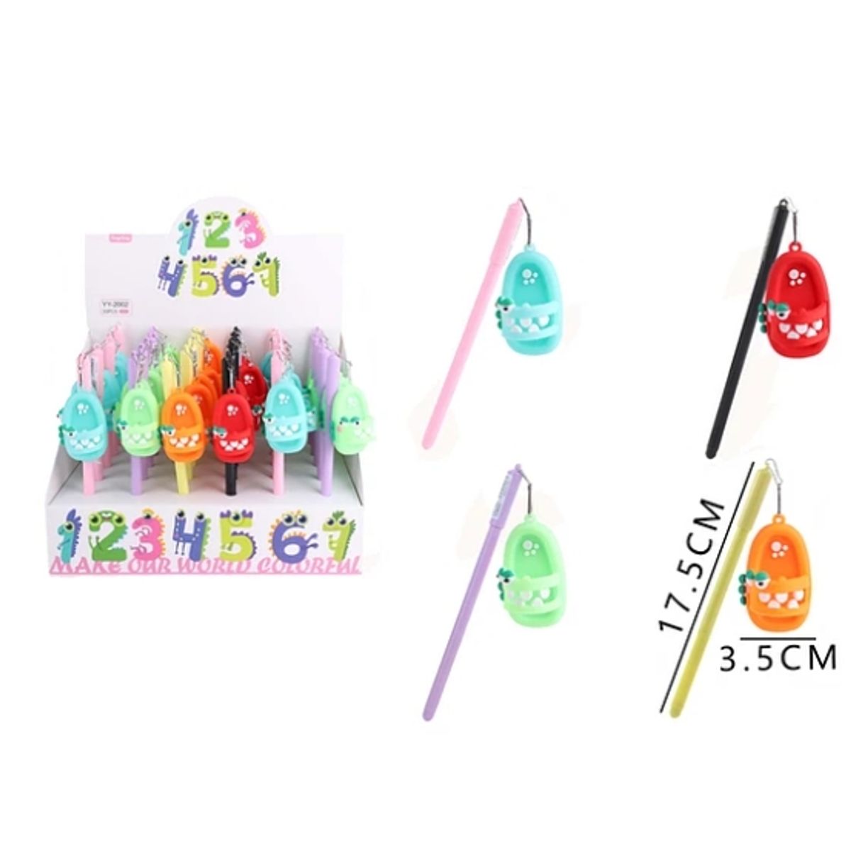 GENERICO - Lapiz Pop It De Silicona Sandalia 3 Unidad