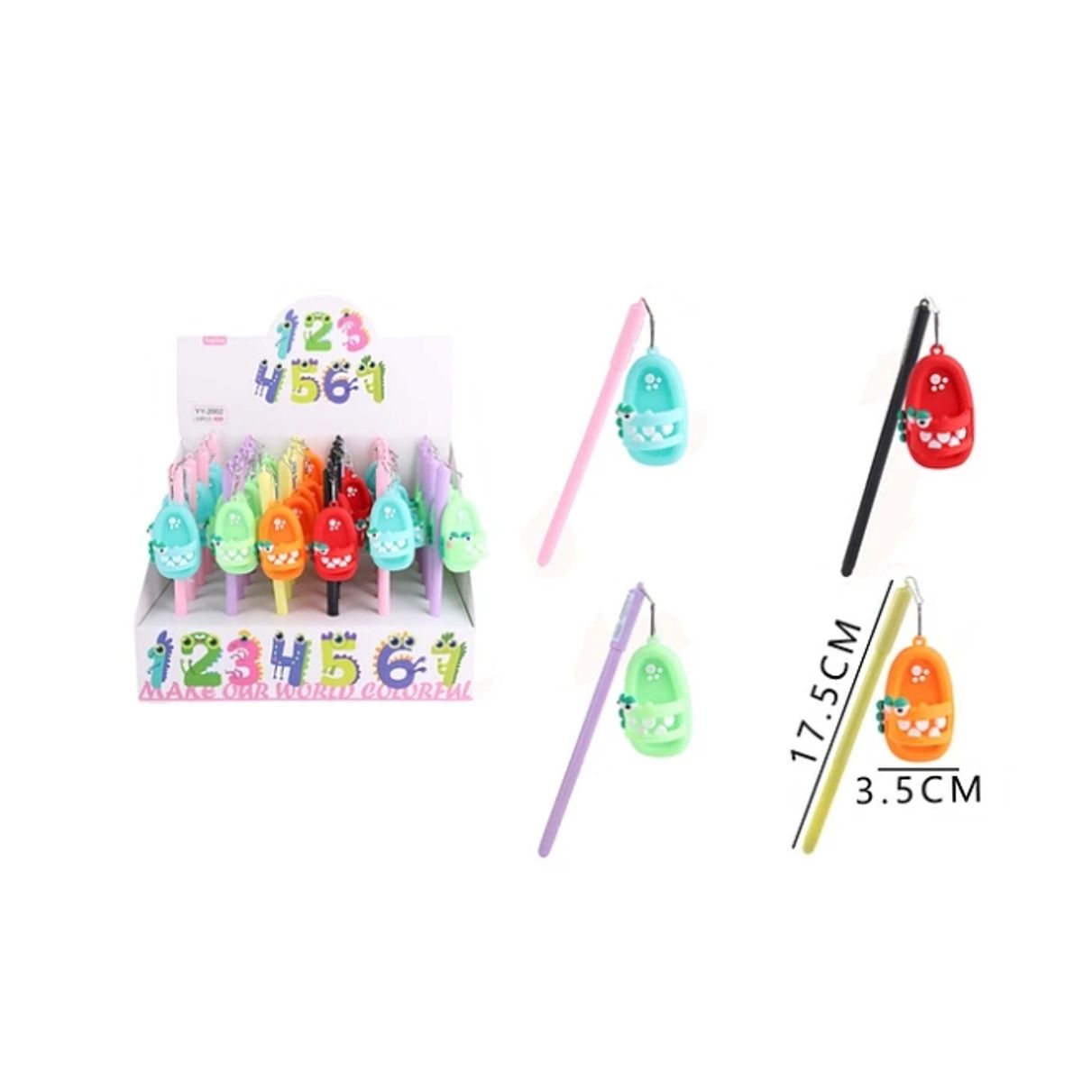 GENERICO - Lapiz Pop It De Silicona Sandalia 3 Unidad