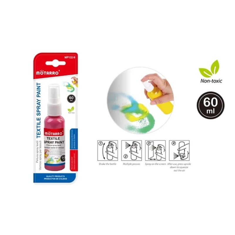 GENERICO - Pintura Textil En Spray Color Fucsia 60 ML