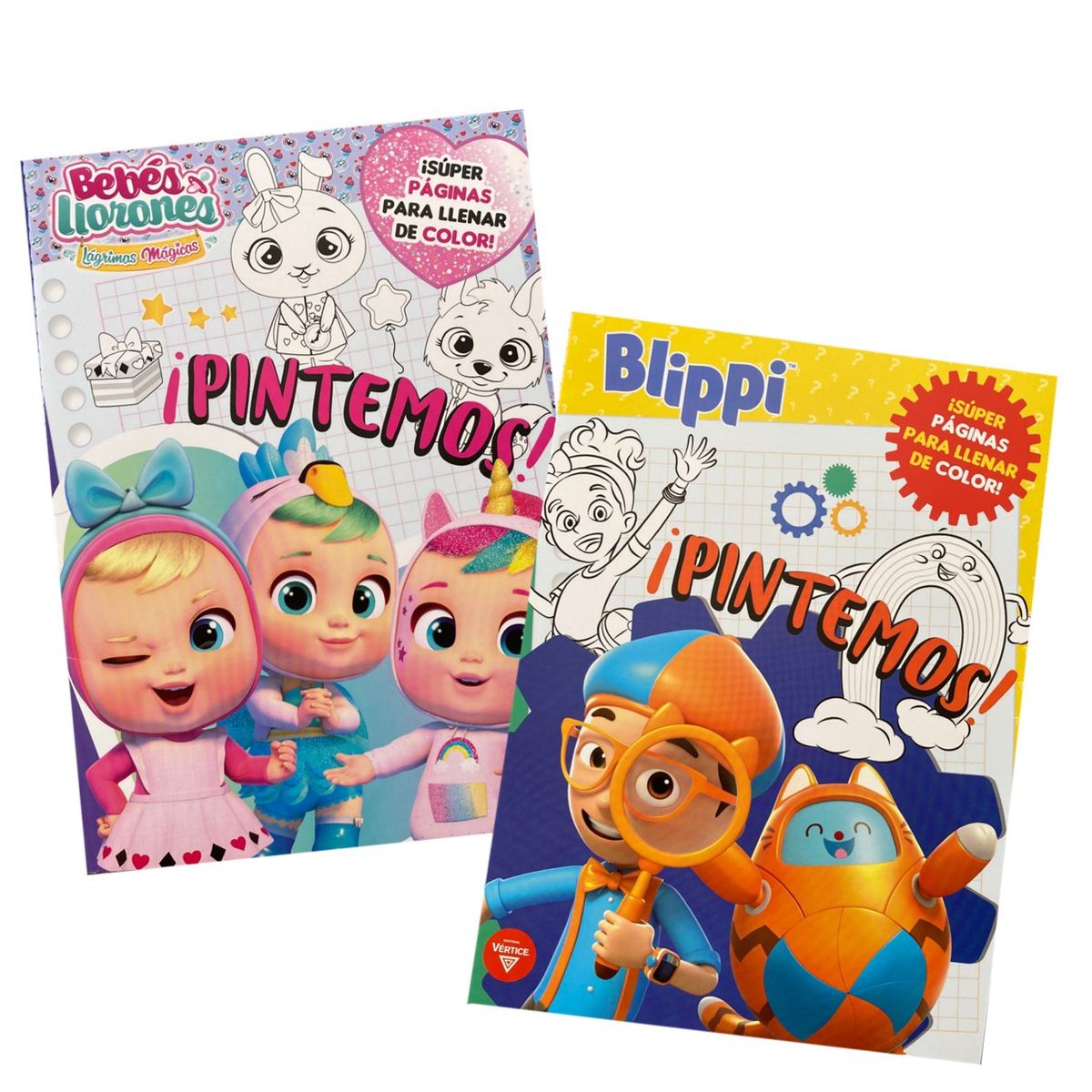 VERTICE - Pack libros colorear Bebés llorones y Blippi