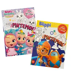 VERTICE - Pack libros Pintemos Bebés llorones y Blippi