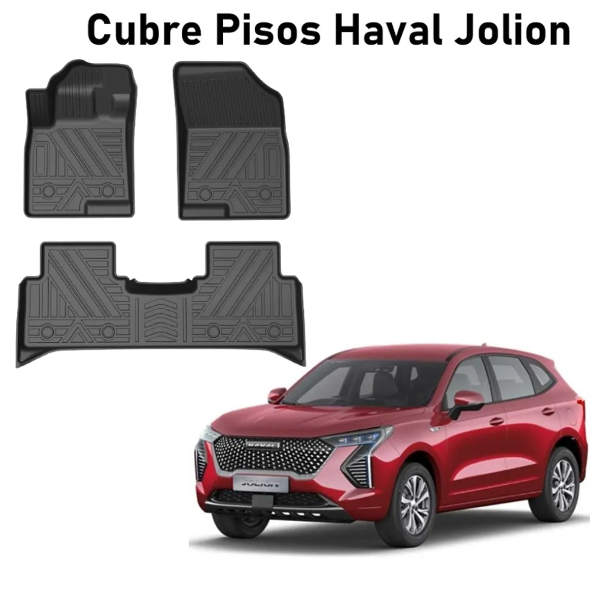 GENERICO - Set Cubre Pisos Calce Perfecto Haval Jolion - 3 Piezas