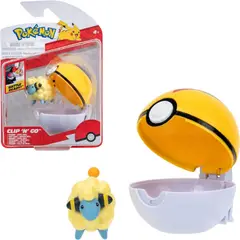 POKEMON - Pokémon Clip N Go - Figura 5 Cm Mareep Mas Nivel Ball