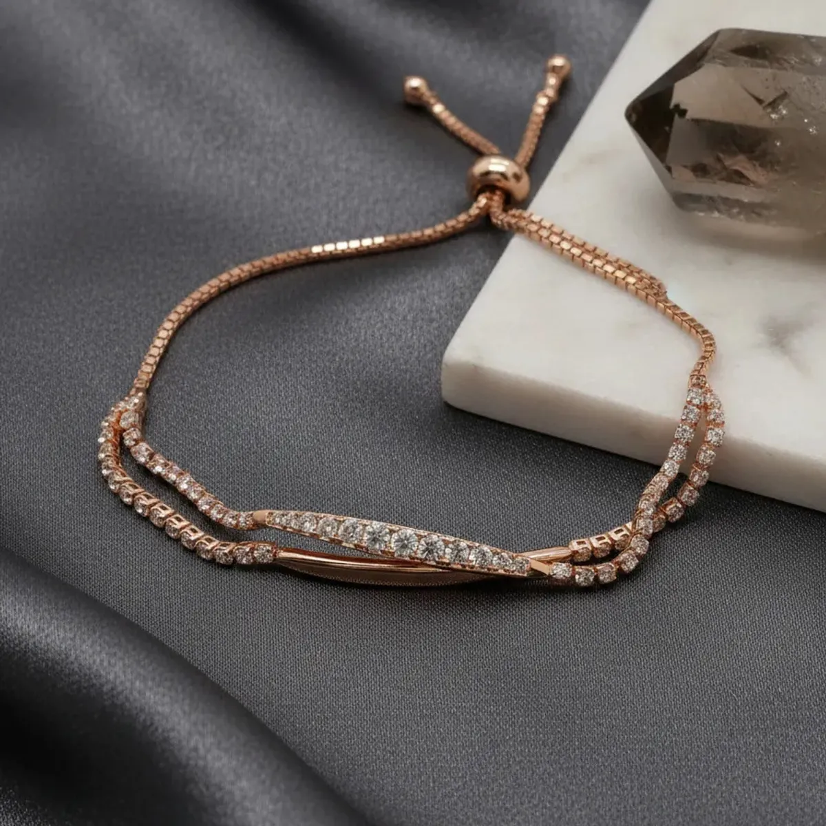 GENERICO - Brazalete  Pulsera Fantasía Para Fiesta De Strass Nelly