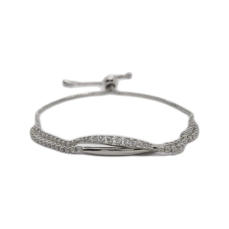 GENERICO - Brazalete  Pulsera Fantasía Para Fiesta De Strass Nelly