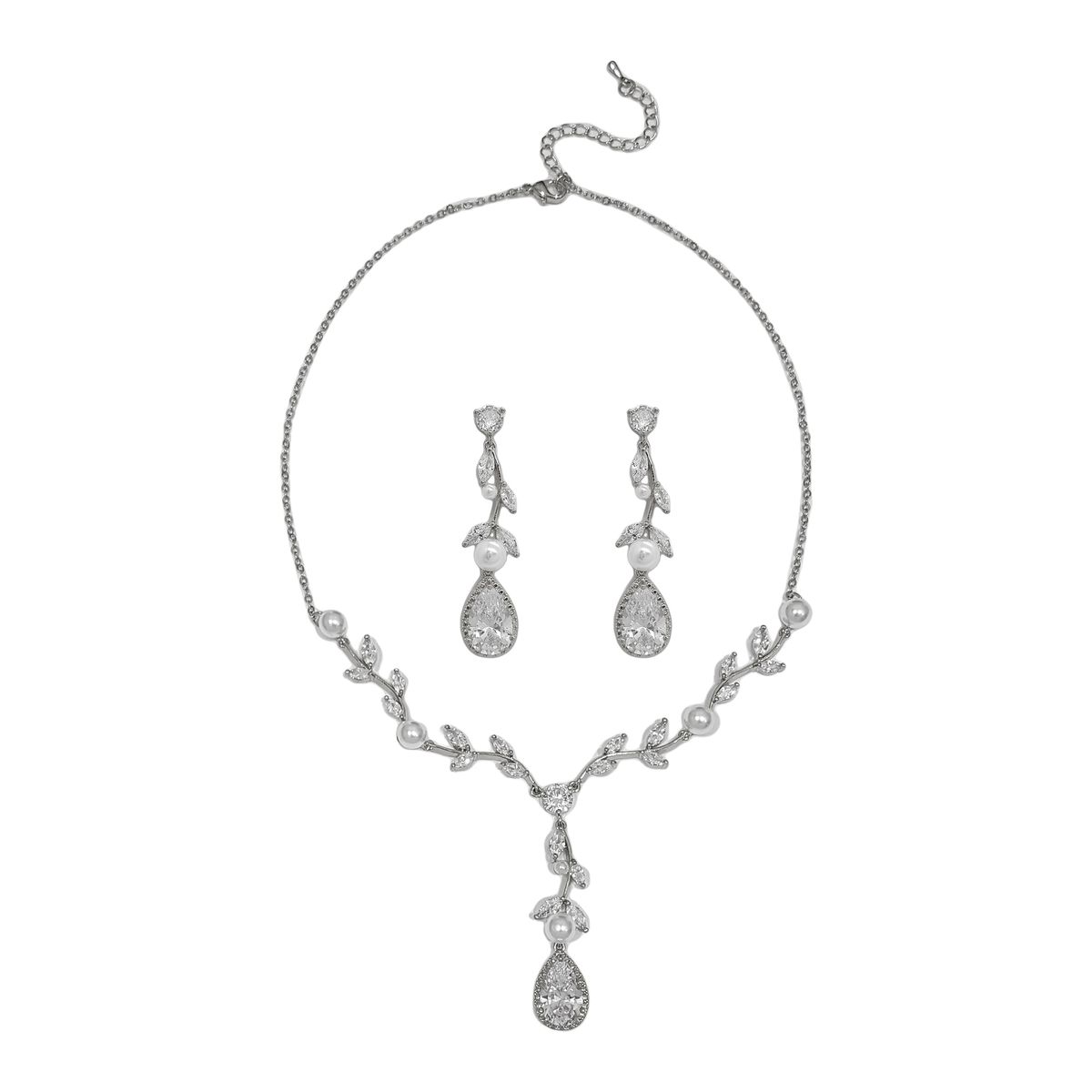 GENERICO - Set De Collar Y Aros Para Fiesta Anna