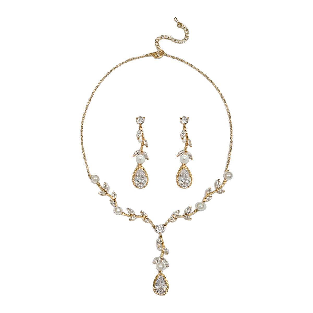 GENERICO - Set De Collar Y Aros Para Fiesta Anna