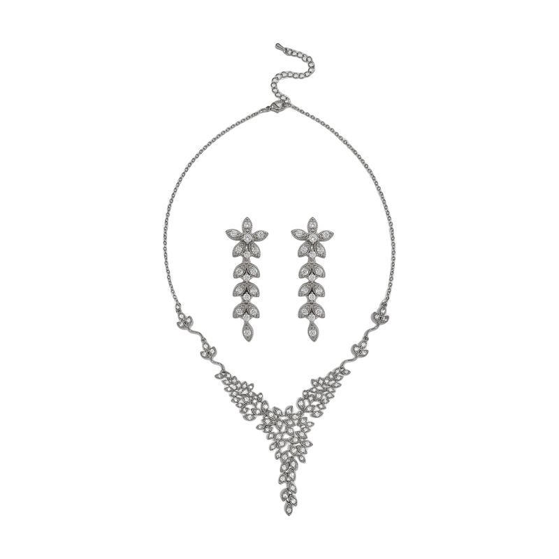 GENERICO - Set De Collar Y Aros Para Fiesta Venis