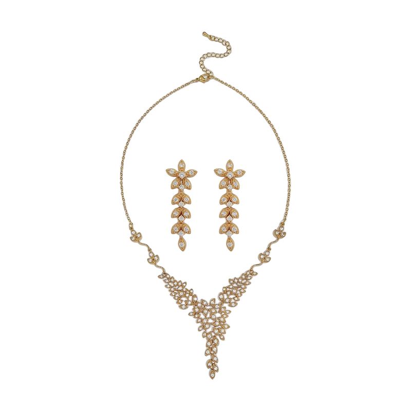 GENERICO - Set De Collar Y Aros Para Fiesta Venis