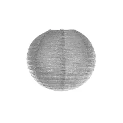 GENERICO - Lampara De Papel Plateada Glitter 30cm