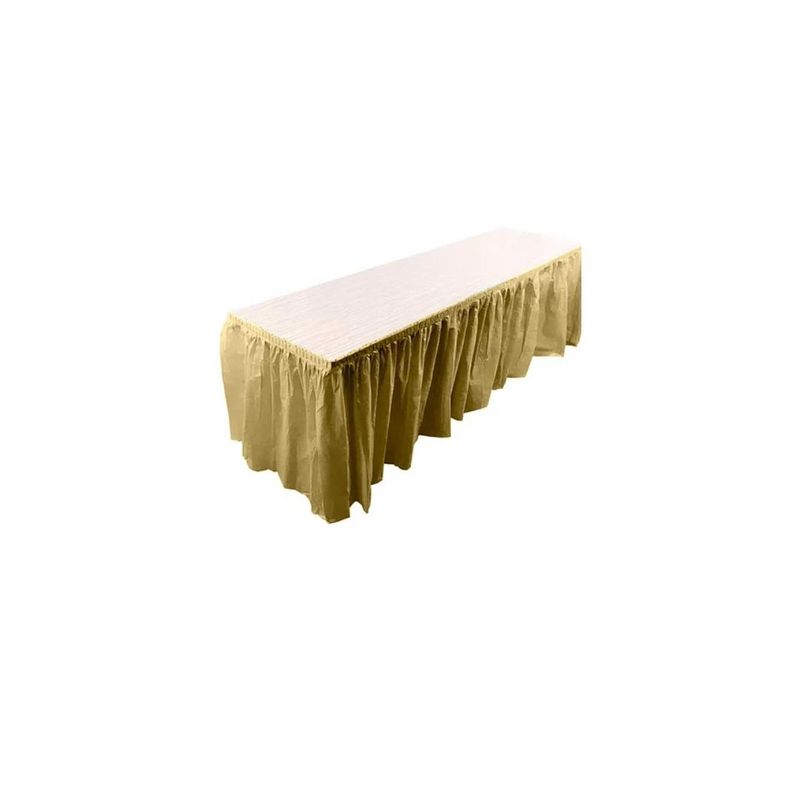 GENERICO - Faldon Para Mesa Dorado 73x426cm