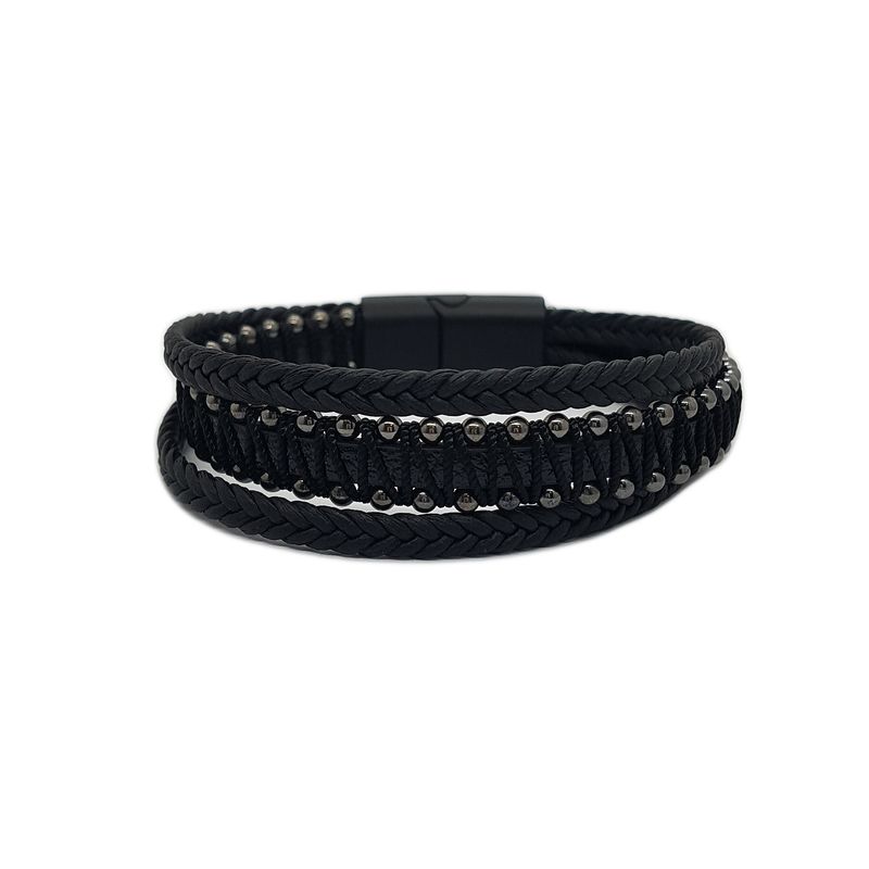 GENERICO - Pulsera De Ecocuero Y Fantasia Para Hombre Page