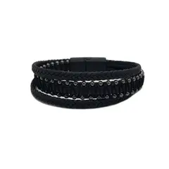 GENERICO - Pulsera De Ecocuero Y Fantasia Para Hombre Page