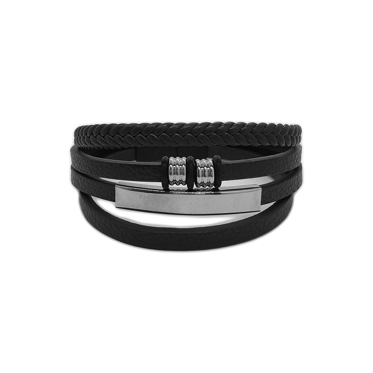 GENERICO - Pulsera De Ecocuero Y Fantasia Para Hombre Celio