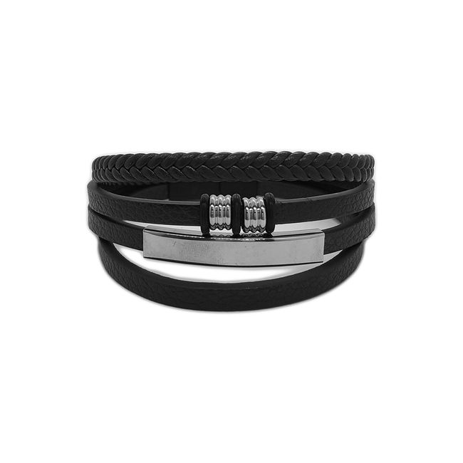 GENERICO - Pulsera De Ecocuero Y Fantasia Para Hombre Celio