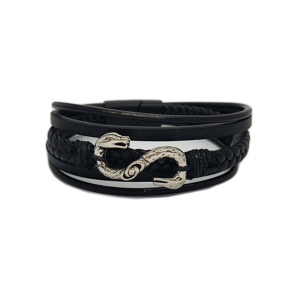 GENERICO - Pulsera De Ecocuero Y Fantasia Para Hombre Tipic