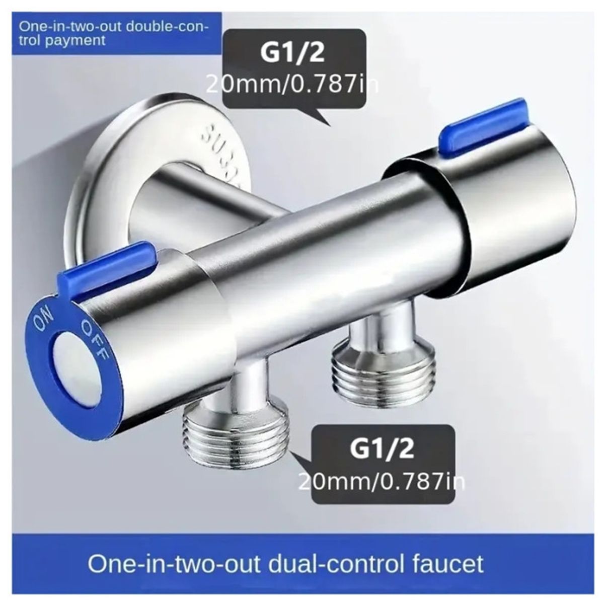 KUANGYE - Llave Doble Salida Corte Rápido