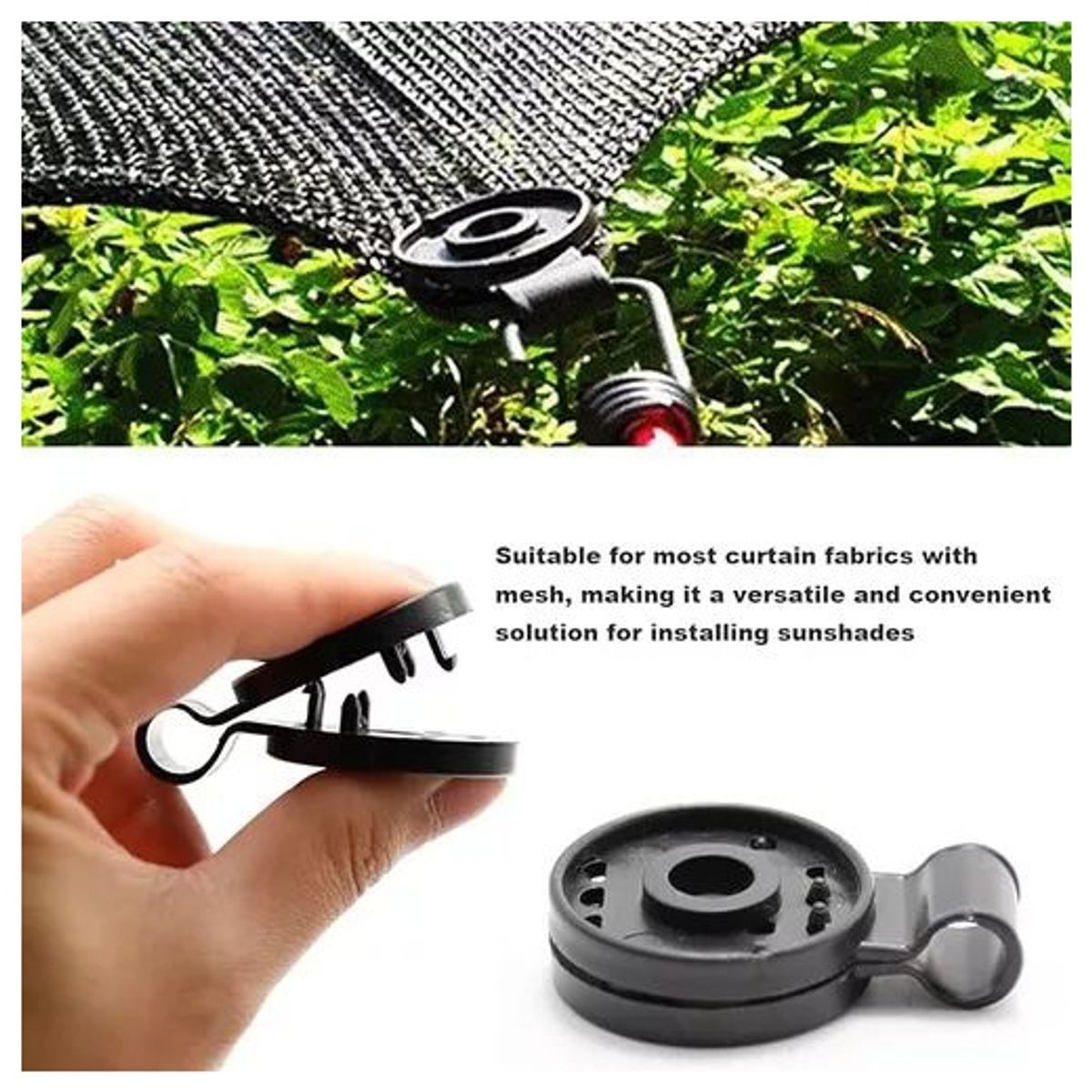 KUANGYE - Gancho Para Camping Lona Media Sombra Malla Raschel X12